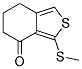 3-(METHYLTHIO)-4,5,6,7-TETRAHYDROBENZO[C]THIOPHEN-4-ONE Struktur