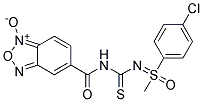 5-{[({[1-(4-CHLOROPHENYL)-1-METHYL-1-OXO-LAMBDA~6~-SULFANYLIDENE]AMINO}CARB OTHIOYL)AMINO]CARBONYL}-2,1,3-BENZOXADIAZOL-1-IUM-1-OLATE Struktur