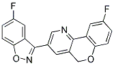 6-FLUORO-2-(5-FLUORO-BENZO[D]ISOXAZOL-3-YL)-10H-9-OXA-4-AZA-PHENANTHRENE Struktur