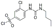 4-(3-BUTYL-UREIDO)-3-CHLOROBENZENESULFONYLCHLORIDE Struktur