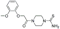 4-[2-(2-METHOXY-PHENOXY)-ACETYL]-PIPERAZINE-1-CARBOTHIOIC ACID AMIDE Struktur