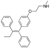 {(Z)-2-[4-(1,2-DIPHENYLBUT-1-EN-1-YL)PHENOXY]ETHYL}METHYLAZANE Struktur