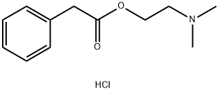 N,N-DIMETHYLAMINOETHYL PHENYLACETATE HYDROCHLORIDE Struktur