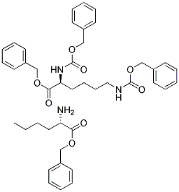 N,N'-DICARBOBENZYLOXY-LYSINONORLEUCINE DIBENZYLESTER Struktur