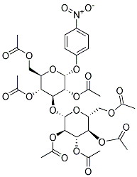 4-NITROPHENYL 2,4,6-TRI-O-ACETYL-3-O-(2,3,4,6-TETRA-O-ACETYL -B-D-GLUCOPYRANOSYL)-A-D-GLUCOPYRANOSIDE Struktur