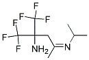 4-AMINO-2-ISOPROPYLIMINO-5,5,5-TRIFLUORO-4-(TRIFLUOROMETHYL)PENTAN Struktur