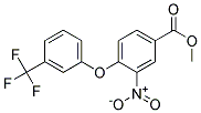 METHYL 3-NITRO-4-[3-(TRIFLUOROMETHYL)PHENOXY]BENZOAT Struktur