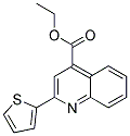 ETHYL 2-(THIOPHEN-2-YL)QUINOLINE-4-CARBOXYLATE Struktur