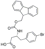 (R)-3-(Fmoc-amino)-4-(4-bromophenyl)butyric acid Struktur