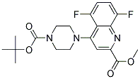 Methyl 4-(1-Boc-Piperazine-4-Yl)-5,8-Difluoro-2-Quinoline-Carboxylate Struktur