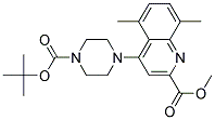 Methyl 4-(1-Boc-Piperazine-4-Yl)-5,8-Dimethyl-2-Quinoline-Carboxylate Struktur