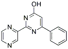 4-Hydroxy-6-phenyl-2-pyrazin-2-ylpyrimidine Struktur