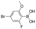 4-Bromo-2-fluoro-6-methoxybenzeneboronic acid Struktur