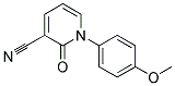 3-Cyano-1,2-dihydro-1-(4-methoxyphenyl)-2-oxopyridine Struktur