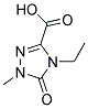 4-Ethyl-4,5-dihydro-1-methyl-5-oxo-1H-1,2,4-triazole-3-carboxylic acid Struktur