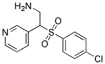 3-{2-Amino-1-[(4-chlorophenyl)sulphonyl]ethyl}pyridine Struktur