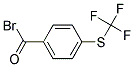 4-[(Trifluoromethyl)thio]benzoyl bromide Struktur