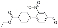 Ethyl 1-(4-formyl-2-nitrophenyl)piperidine-4-carboxylate Struktur