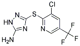 5-Amino-3-[3-chloro-5-(trifluoromethyl)pyridin-2-ylthio]-1H-1,2,4-triazole Struktur