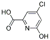 4-Chloro-6-hydroxypyridine-2-carboxylic acid Struktur