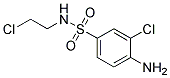 3-chloro-4-amino-N-(2-chloethyl)benzenesulfonamide Struktur