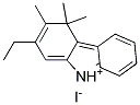 3-Ethyl-1,1,2-trimethyl-1H-benzoeindoliumiodide Struktur