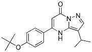 5-(4-tert-butoxyphenyl)-3-(1-methylethyl)pyrazolo[1,5-a]pyrimidin-7(4H)-one Struktur