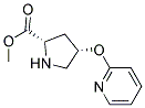 methyl (2S,4S)-4-(pyridin-2-yloxy)pyrrolidine-2-carboxylate Struktur