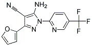 5-amino-3-furan-2-yl-1-[5-(trifluoromethyl)pyridin-2-yl]-1H-pyrazole-4-carbonitrile Struktur