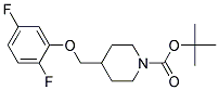 4-(2,5-Difluoro-phenoxymethyl)-piperidine-1-carboxylic acid tert-butyl ester Struktur