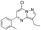 7-chloro-3-ethyl-5-(2-methylphenyl)pyrazolo[1,5-a]pyrimidine Struktur