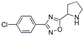 3-(4-chlorophenyl)-5-pyrrolidin-2-yl-1,2,4-oxadiazole Struktur