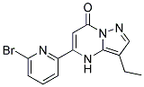 5-(6-bromopyridin-2-yl)-3-ethylpyrazolo[1,5-a]pyrimidin-7(4H)-one Struktur