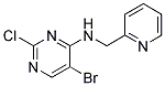 5-bromo-2-chloro-N-(pyridin-2-ylmethyl)pyrimidin-4-amine Struktur