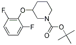 3-(2,6-Difluoro-phenoxy)-piperidine-1-carboxylic acid tert-butyl ester Struktur