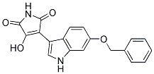 3-[6-(benzyloxy)-1H-indol-3-yl]-4-hydroxy-1H-pyrrole-2,5-dione Struktur