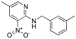 (3-Methyl-benzyl)-(5-methyl-3-nitro-pyridin-2-yl)-amine Struktur