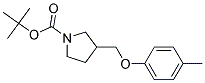 3-p-Tolyloxymethyl-pyrrolidine-1-carboxylic acid tert-butyl ester Struktur