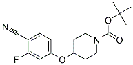 4-(4-Cyano-3-fluoro-phenoxy)-piperidine-1-carboxylic acid tert-butyl ester Struktur