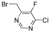 4-(bromomethyl)-6-chloro-5-fluoropyrimidine Struktur