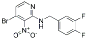 (4-Bromo-3-nitro-pyridin-2-yl)-(3,4-difluoro-benzyl)-amine Struktur