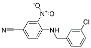 4-(3-Chloro-benzylamino)-3-nitro-benzonitrile Struktur