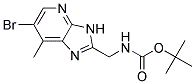 tert-butyl [(6-bromo-7-methyl-3H-imidazo[4,5-b]pyridin-2-yl)methyl]carbamate Struktur