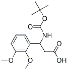 3-[(tert-butoxycarbonyl)amino]-3-(2,3-dimethoxyphenyl)propanoic acid Struktur