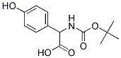 (2R)-[(tert-butoxycarbonyl)amino](4-hydroxyphenyl)ethanoic acid Struktur