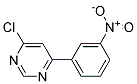 4-Chloro-6-(3-nitro-phenyl)-pyrimidine Struktur