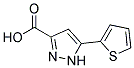 5-(2-thienyl)-1H-pyrazole-3-carboxylic acid Struktur