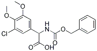 {[(benzyloxy)carbonyl]amino}(3-chloro-4,5-dimethoxyphenyl)acetic acid Struktur