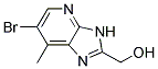 (6-bromo-7-methyl-3H-imidazo[4,5-b]pyridin-2-yl)methanol Struktur