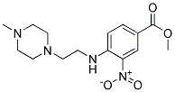 4-[2-(4-Methyl-piperazin-1-yl)-ethylamino]-3-nitro-benzoic acid methyl ester Struktur